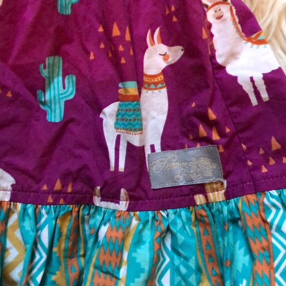 Eleanor Rose Llama Rama Dress 3/4 - Picture 3 of 6